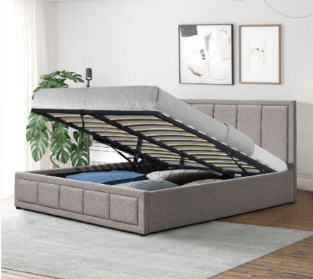 Το διπλό μέγεθος 4ft6 επικάλυψε το σύγχρονο Headboard πλαισίων κρεβατιών ανελκυστήρα επάνω στην αποθήκευση