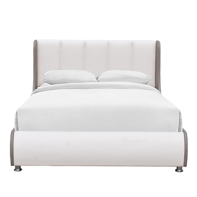 Υψηλό Headboard πλαίσιο κρεβατιών βασίλισσας Size Upholstered με το αυτί Siderails αποθήκευσης
