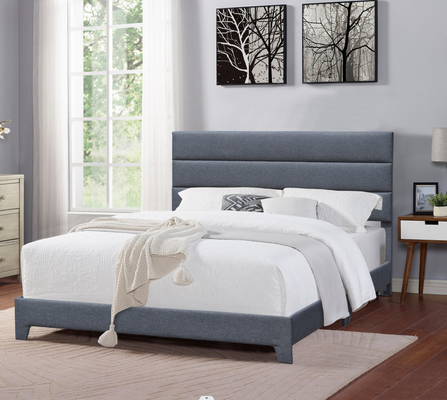 Σύγχρονο κρεβάτι πλατφορμών βασίλισσας Size Upholstered με διευθετήσιμο Headboard ύψους