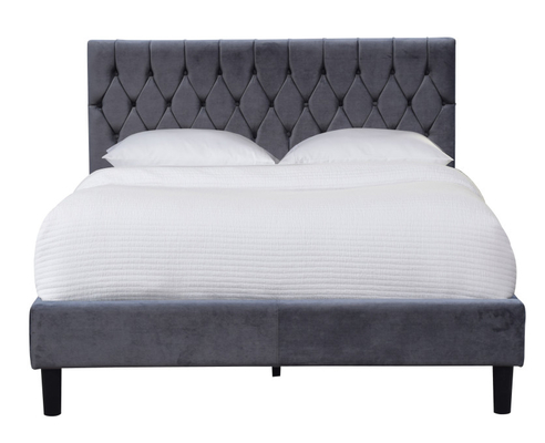 Δίδυμο επικαλυμμένο μέγεθος Headboard κουμπιών κρεβατιών σχηματισμένο τούφες πλαίσιο υλικό υφάσματος αφρού κοντραπλακέ