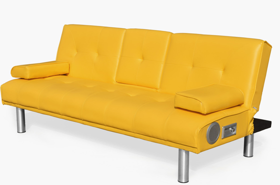 Μοντέρνος καναπές ξαπλώστρας Futon από συνθετικό δέρμα 3θέσιος καναπές Futon