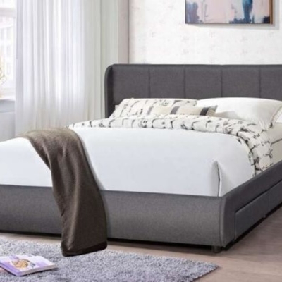 Σύγχρονο Headboard κρεβατιών πλατφορμών βασιλιάδων επικαλυμμένο μέγεθος άνετο κρεβάτι