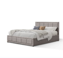 Το διπλό μέγεθος 4ft6 επικάλυψε το σύγχρονο Headboard πλαισίων κρεβατιών ανελκυστήρα επάνω στην αποθήκευση