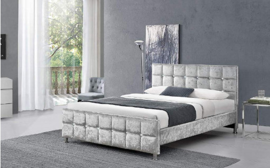 Επικαλυμμένα Headboard/Footboard μόδας κρεβατιών υφάσματος cOem κοντραπλακέ