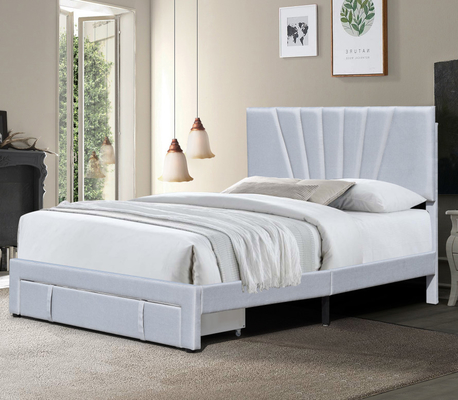 80 X 60 ίντσες Τυλιγμένο κρεβατάκι Queen Size Λιννό ύφασμα συρτάρι στο πάτωμα