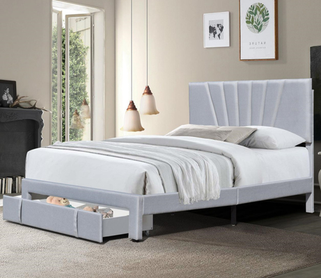 80 X 60 ίντσες Τυλιγμένο κρεβατάκι Queen Size Λιννό ύφασμα συρτάρι στο πάτωμα