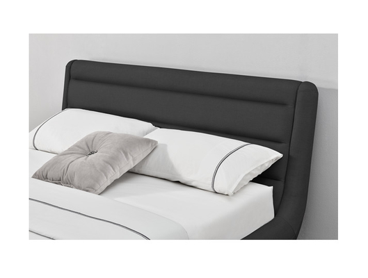Μαύρη επικαλυμμένη λινό κάλυψη βασίλισσας Bed ύφασμα cOem FSC
