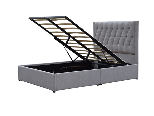 Υψηλά σχηματισμένα τούφες Headboard κουμπιά κρυστάλλου πλαισίων κρεβατιών αποθήκευσης ανελκυστήρων αερίου ταπετσαριών