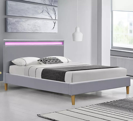 Γκρίζο φως Stanlake επάνω στο πλαίσιο κρεβατιών με Headboard 140x200cm 160x200cm 180x200cm