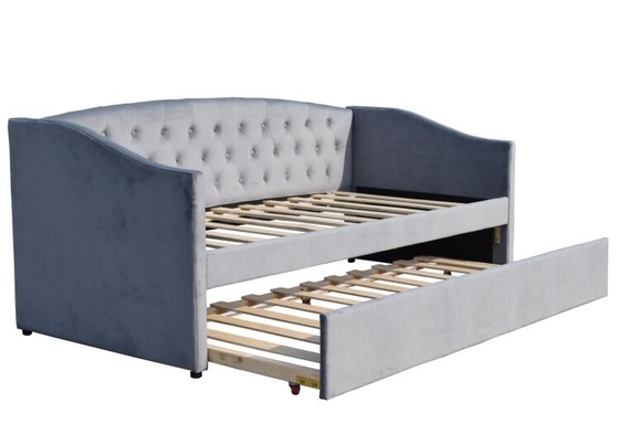 Φουντωτή δίδυμη επικαλυμμένη μορφή Trundle Daybed Cruve
